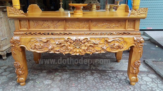 Bàn thờ mẫu dơi thọ chân 14 dài 197cm